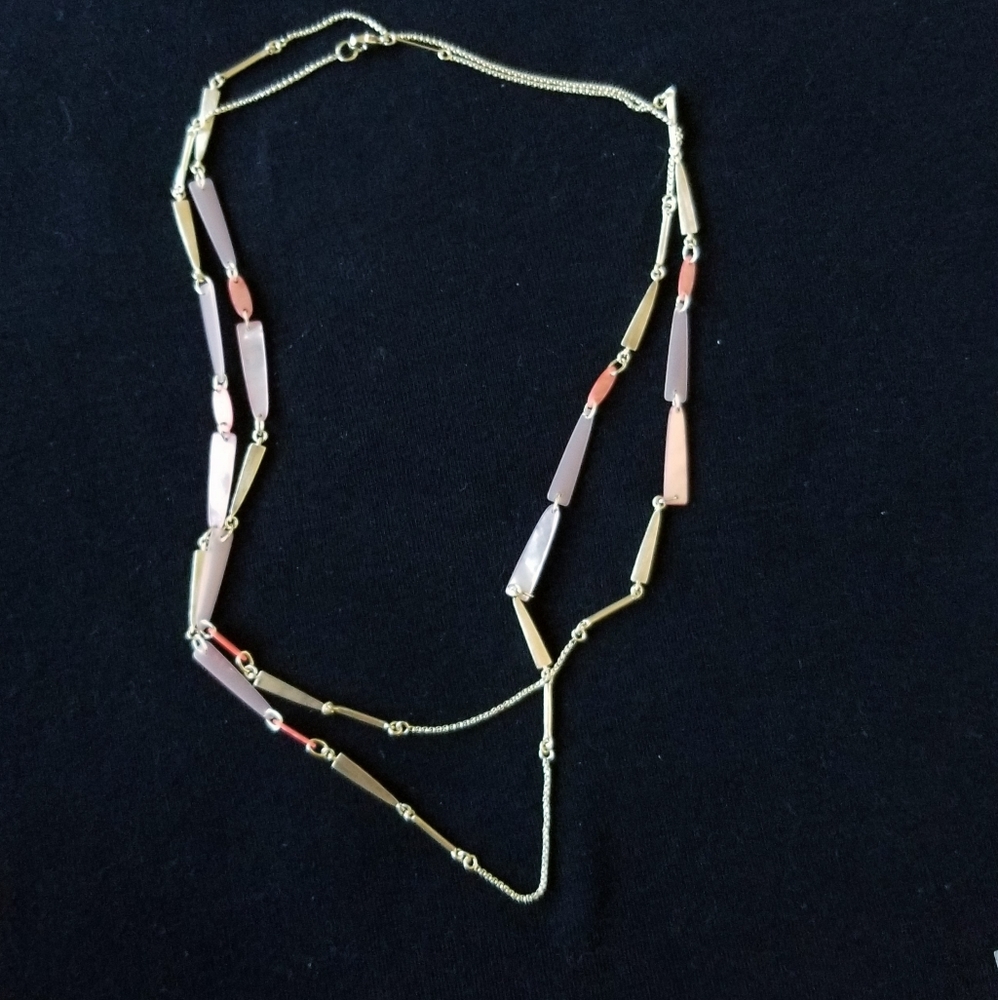 Kendra Scott Aylin Long Necklace Pink, Gold